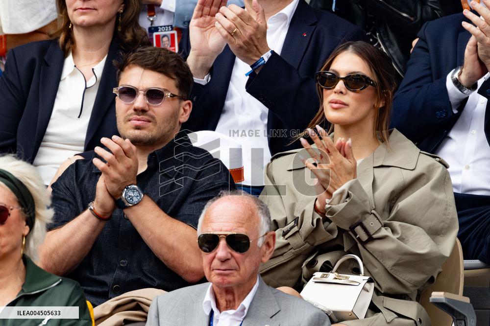 2025 French Open - Celebrities In Stand Day 15 NB