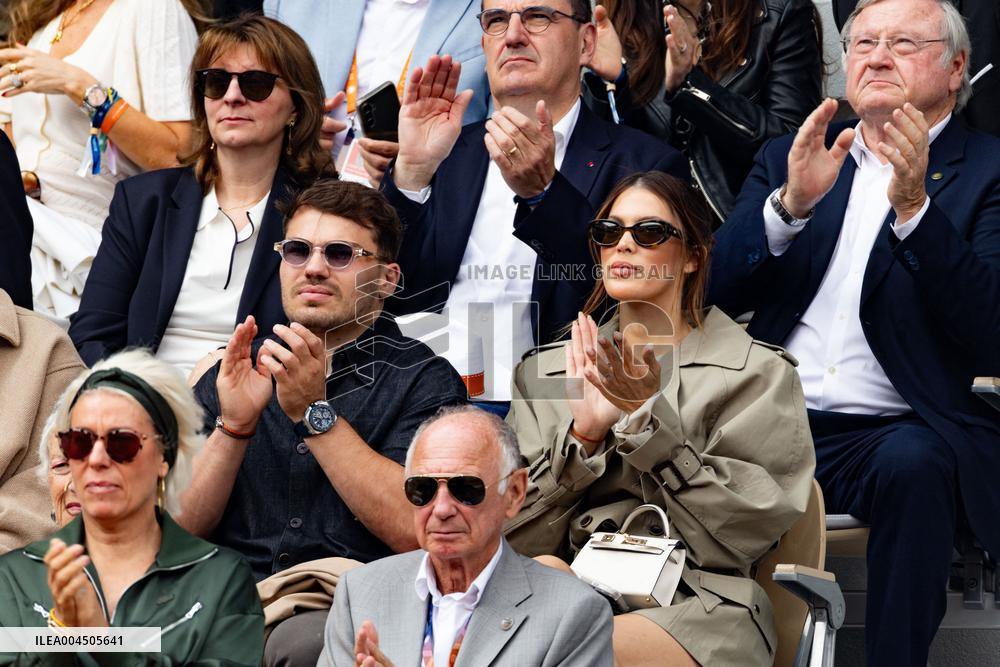 2025 French Open - Celebrities In Stand Day 15 NB