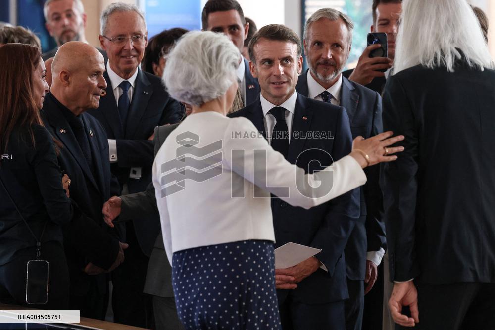 NO TABLOIDS - Emmanuel Macron visits the Oceanographic Museum - Monaco