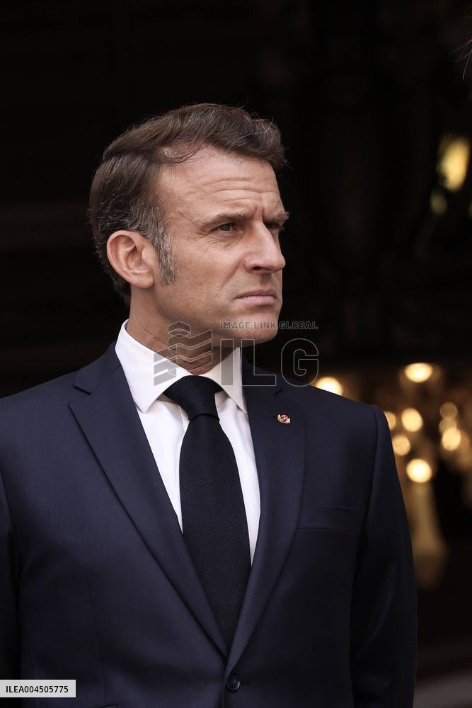 NO TABLOIDS - Emmanuel Macron visits the Oceanographic Museum - Monaco