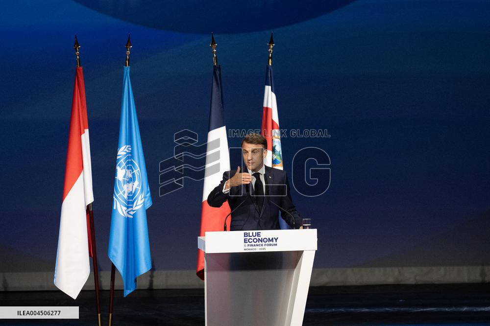 French President Macron visits- Monaco