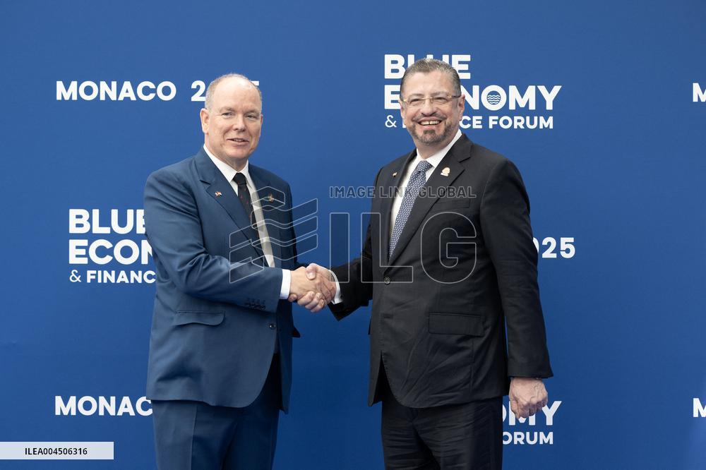 French President Macron visits- Monaco