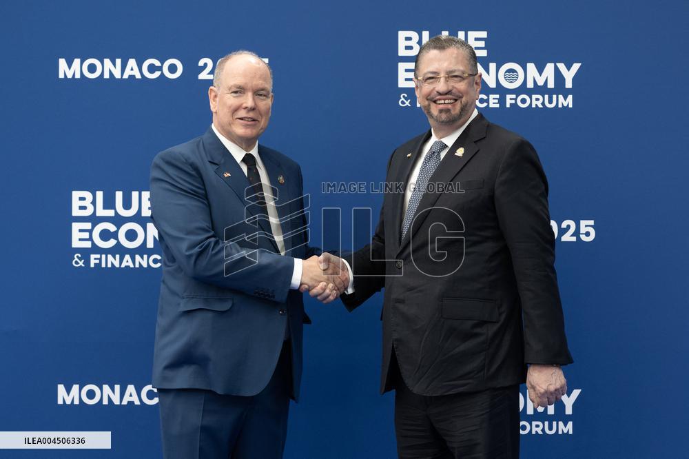 French President Macron visits- Monaco