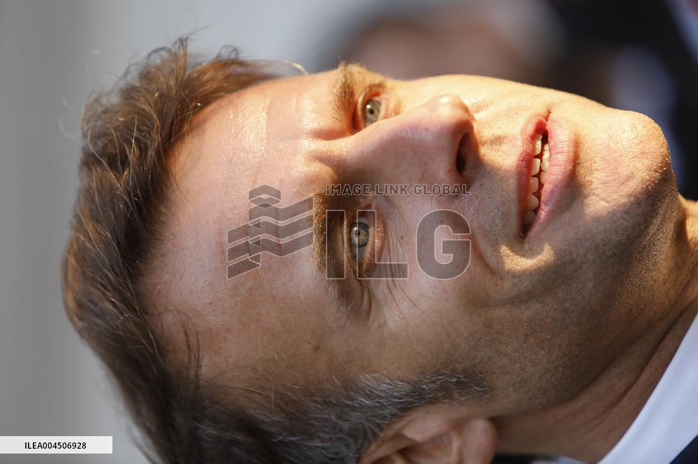 Macron visiting "La Baleine" exhibition centre during opening of the third UN Ocean Conference (UNOC) - Nice