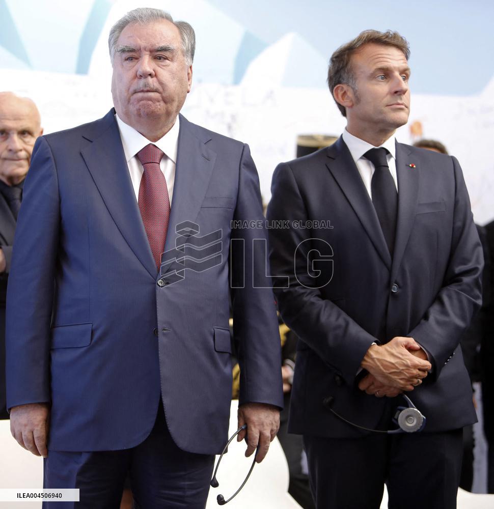 Macron visiting "La Baleine" exhibition centre during opening of the third UN Ocean Conference (UNOC) - Nice