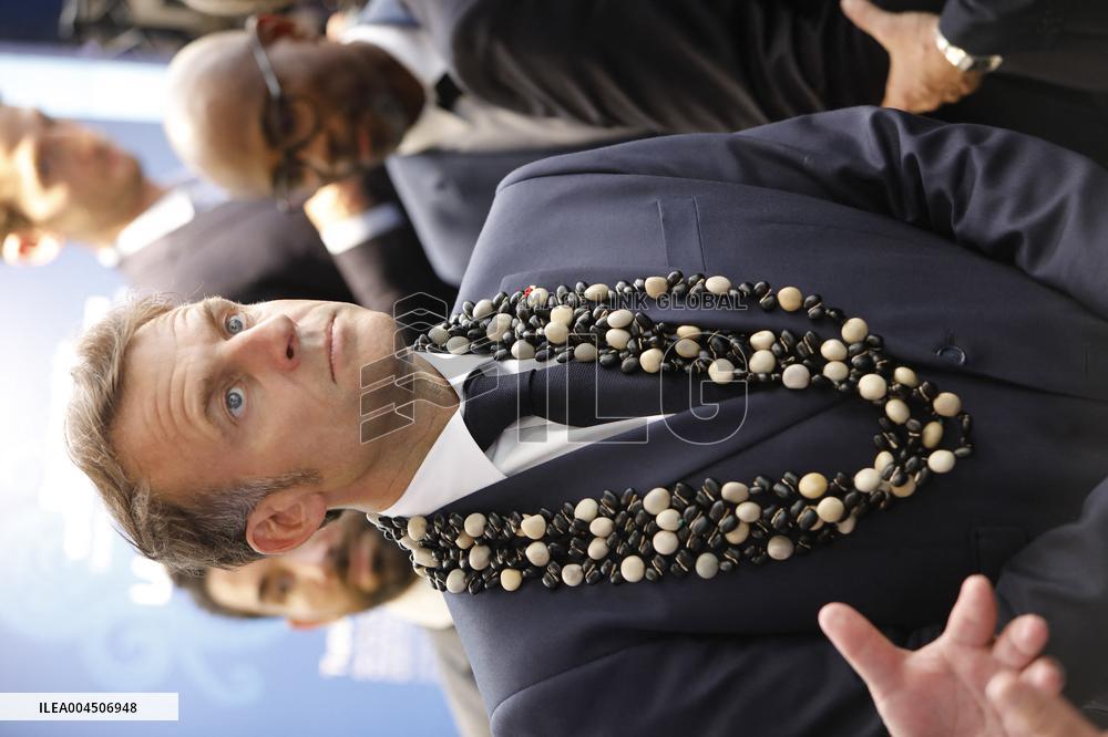 Macron visiting "La Baleine" exhibition centre during opening of the third UN Ocean Conference (UNOC) - Nice