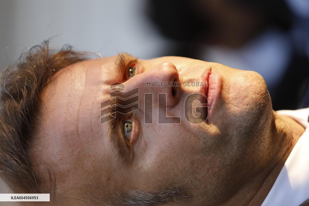 Macron visiting "La Baleine" exhibition centre during opening of the third UN Ocean Conference (UNOC) - Nice
