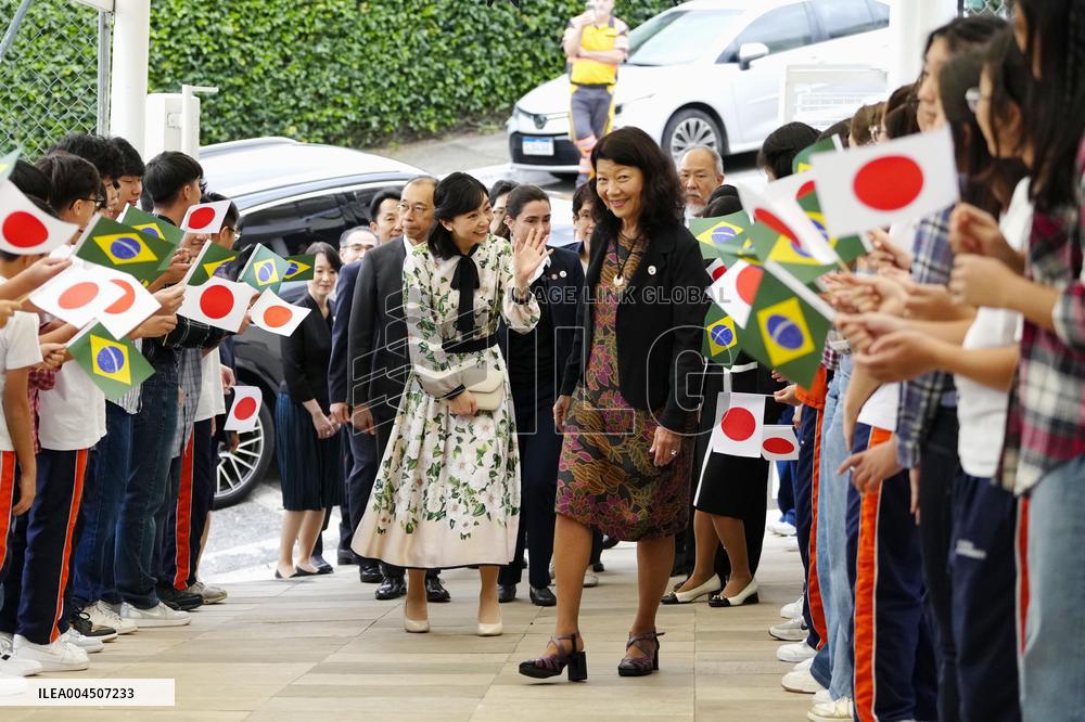Japan's Princess Kako visits Brazil