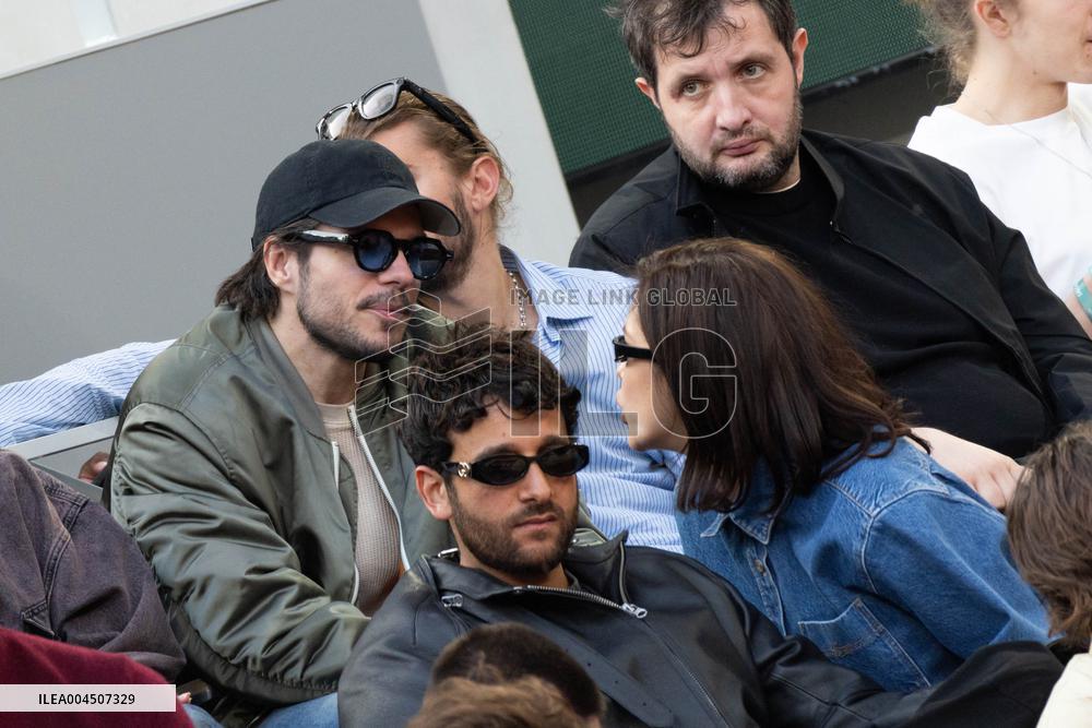 2025 French Open - Celebrities In Stand Day 15 NB