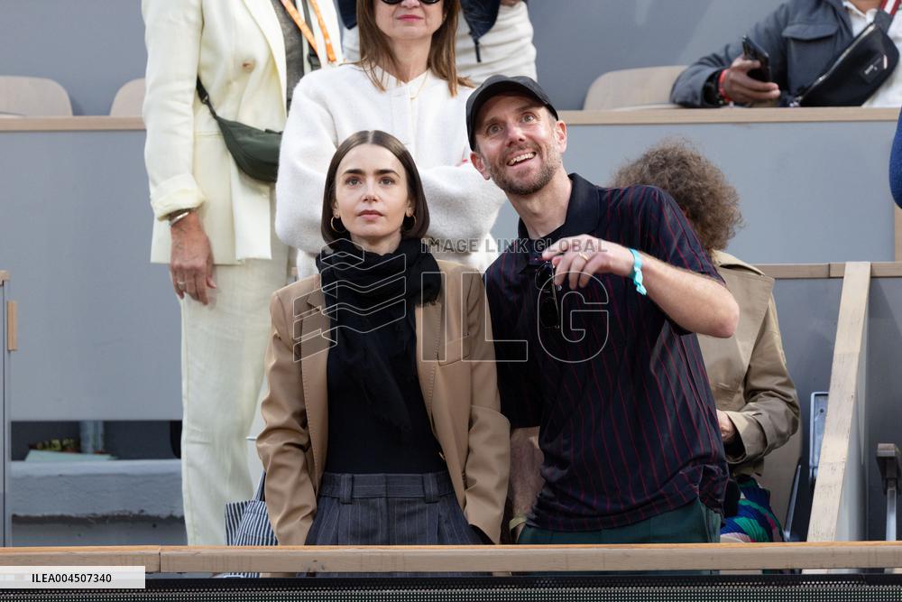 2025 French Open - Celebrities In Stand Day 15 NB