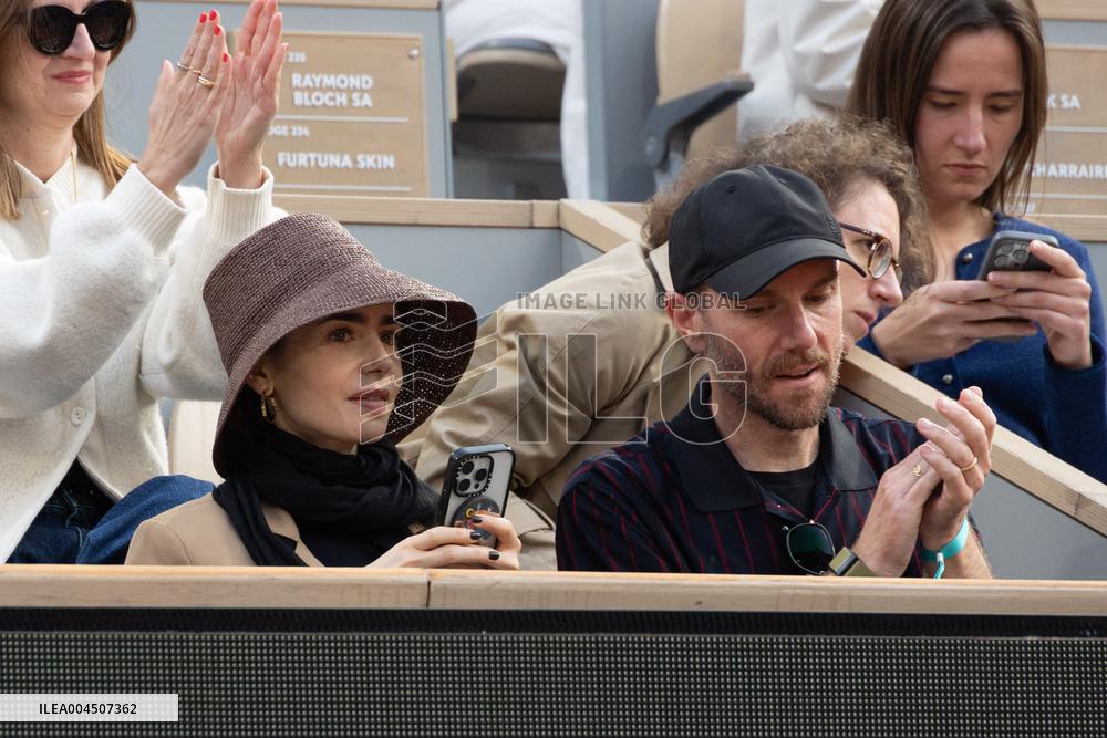 2025 French Open - Celebrities In Stand Day 15 NB