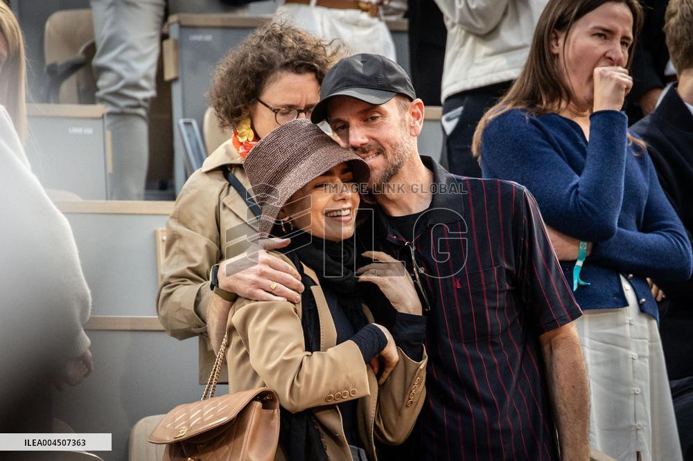 2025 French Open - Celebrities In Stand Day 15 NB