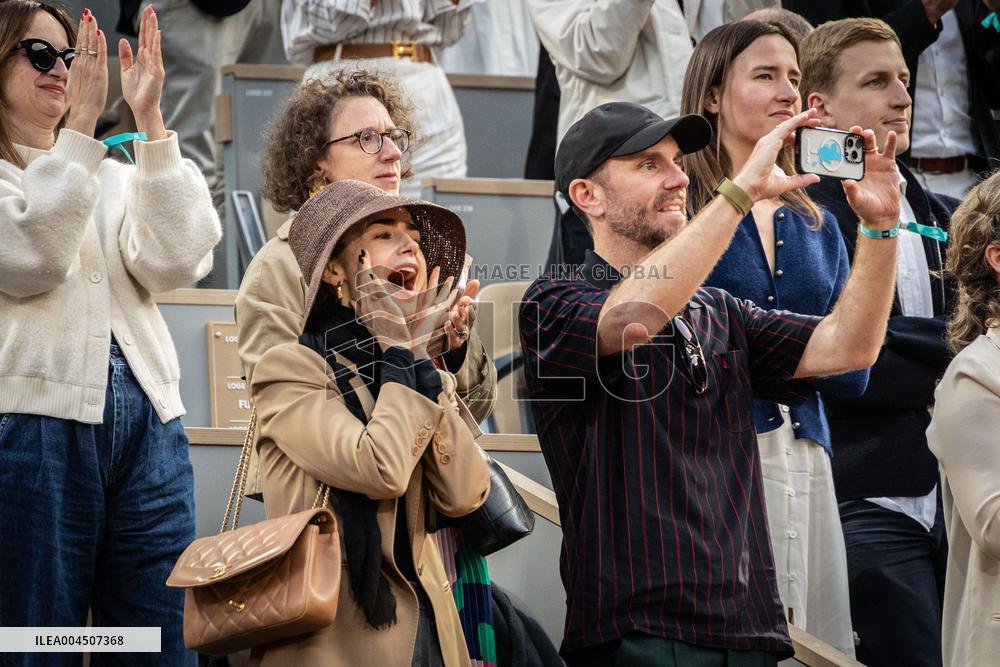 2025 French Open - Celebrities In Stand Day 15 NB