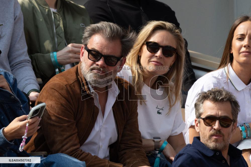 2025 French Open - Celebrities In Stand Day 15 NB