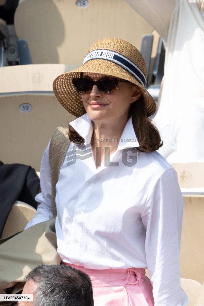 2025 French Open - Celebrities In Stand Day 15 NB