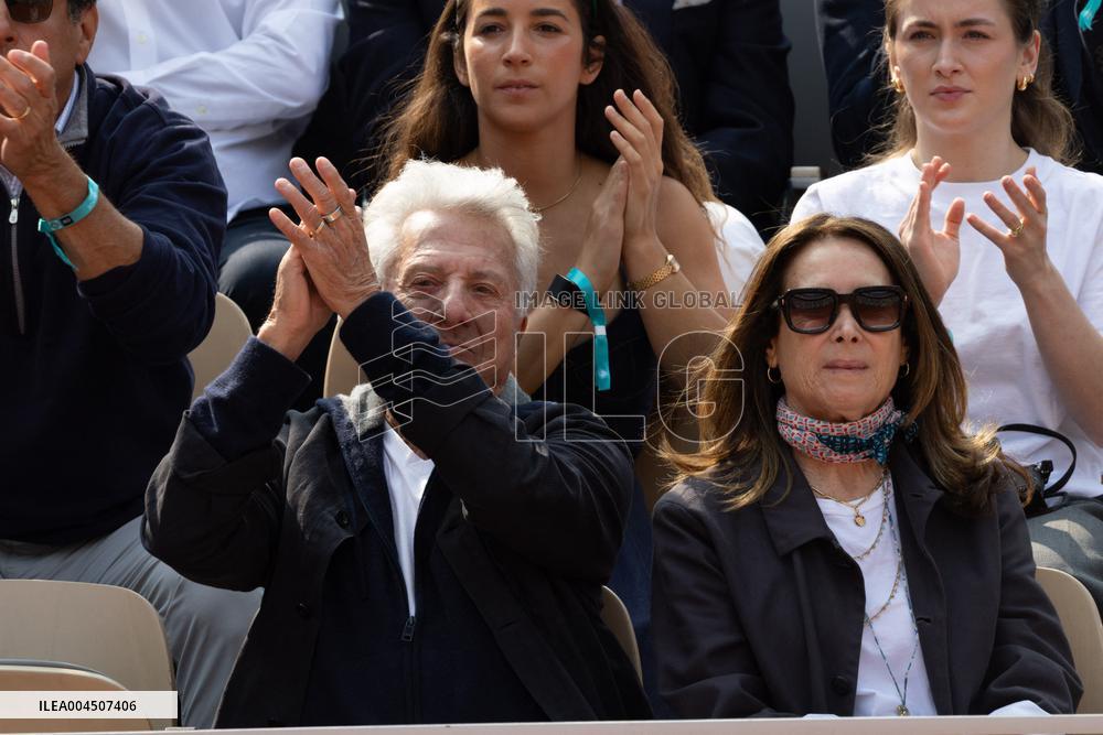 2025 French Open - Celebrities In Stand Day 15 NB