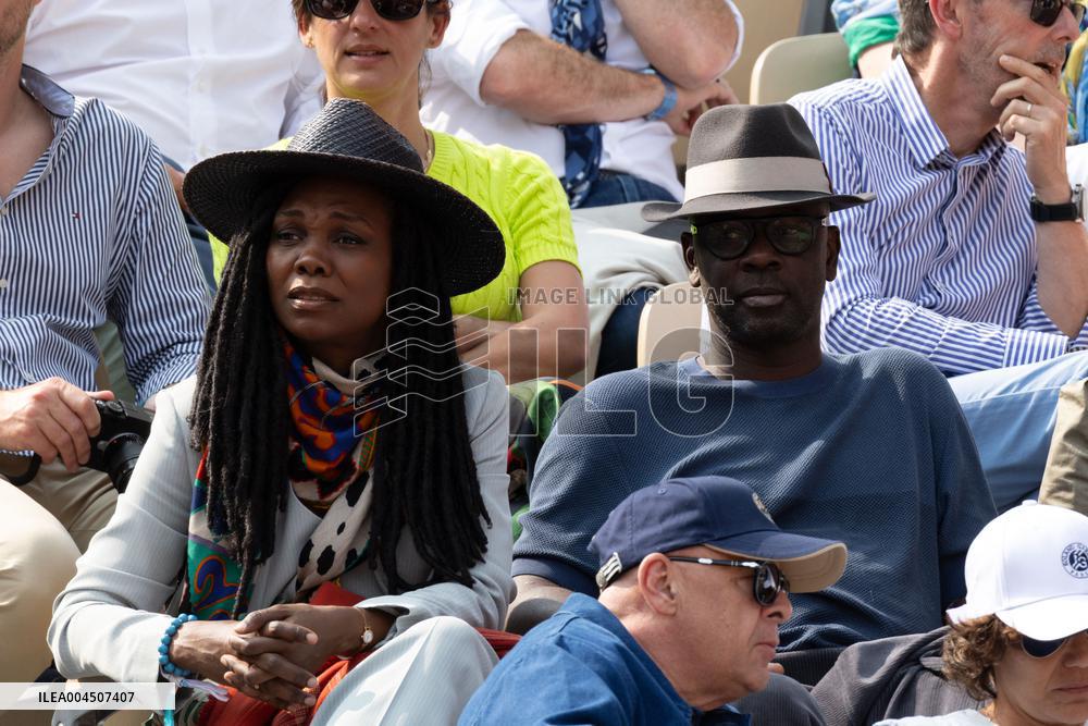 2025 French Open - Celebrities In Stand Day 15 NB