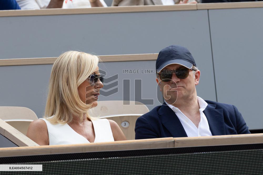 2025 French Open - Celebrities In Stand Day 15 NB