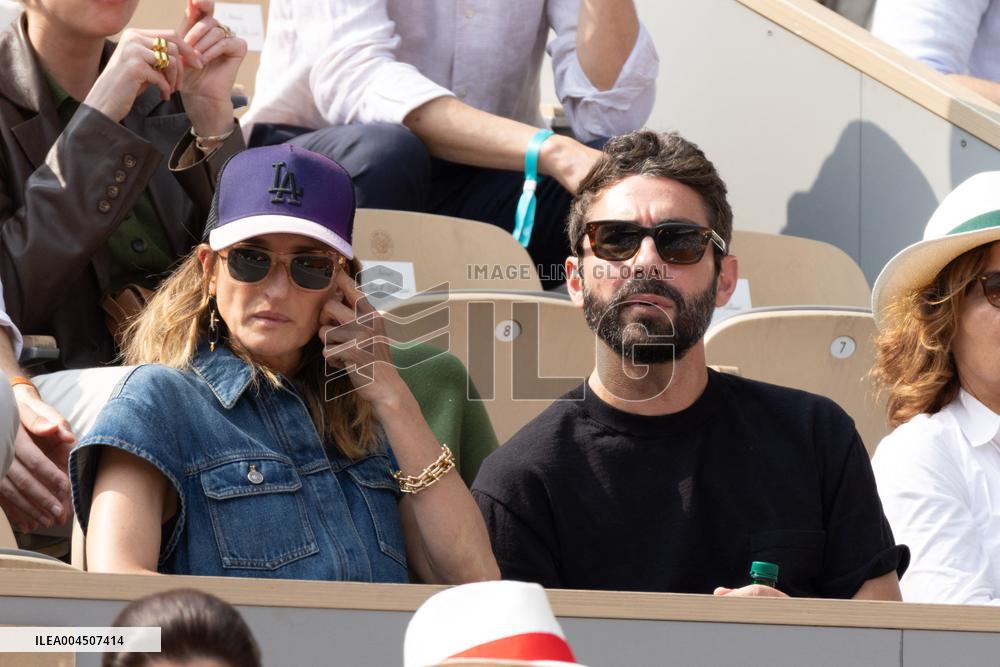 2025 French Open - Celebrities In Stand Day 15 NB