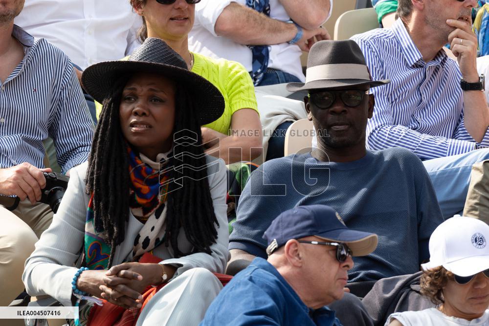 2025 French Open - Celebrities In Stand Day 15 NB