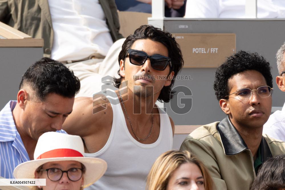 2025 French Open - Celebrities In Stand Day 15 NB