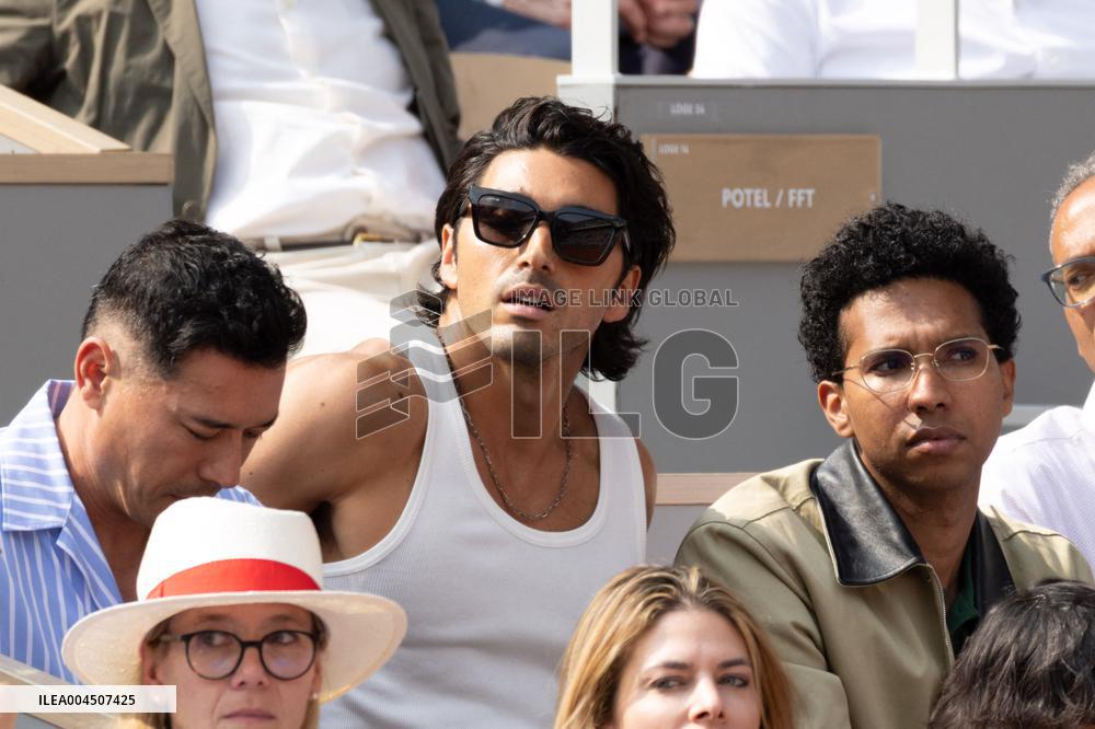 2025 French Open - Celebrities In Stand Day 15 NB