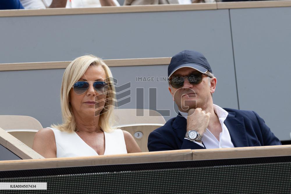 2025 French Open - Celebrities In Stand Day 15 NB