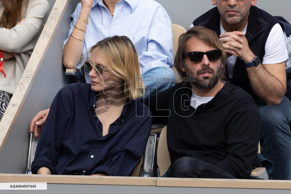 2025 French Open - Celebrities In Stand Day 15 NB