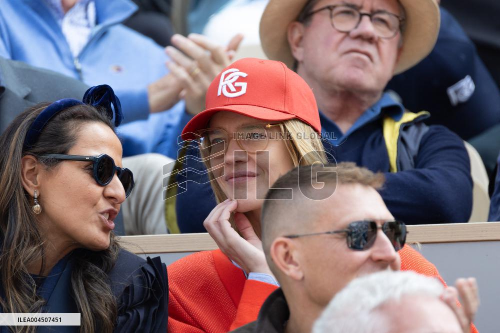 2025 French Open - Celebrities In Stand Day 15 NB