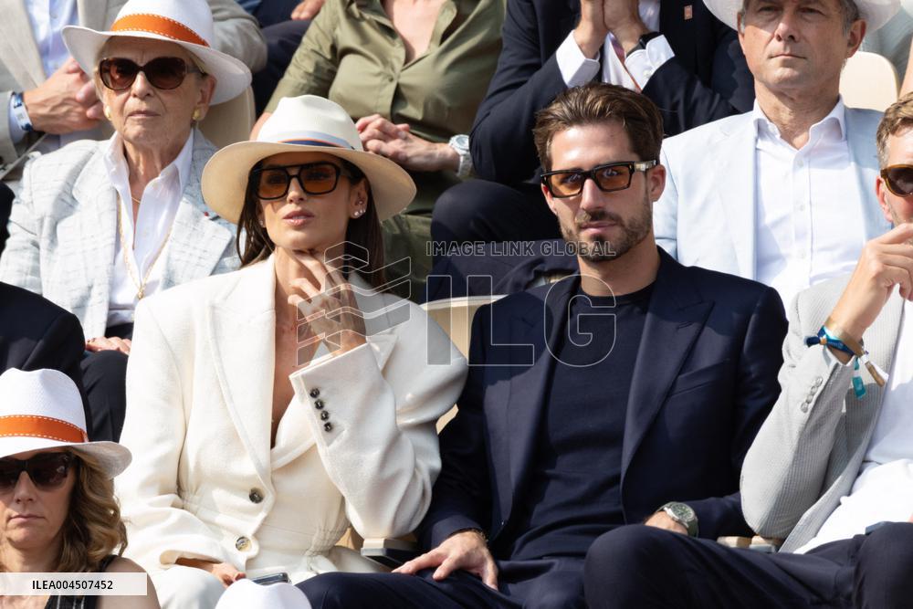 2025 French Open - Celebrities In Stand Day 15 NB