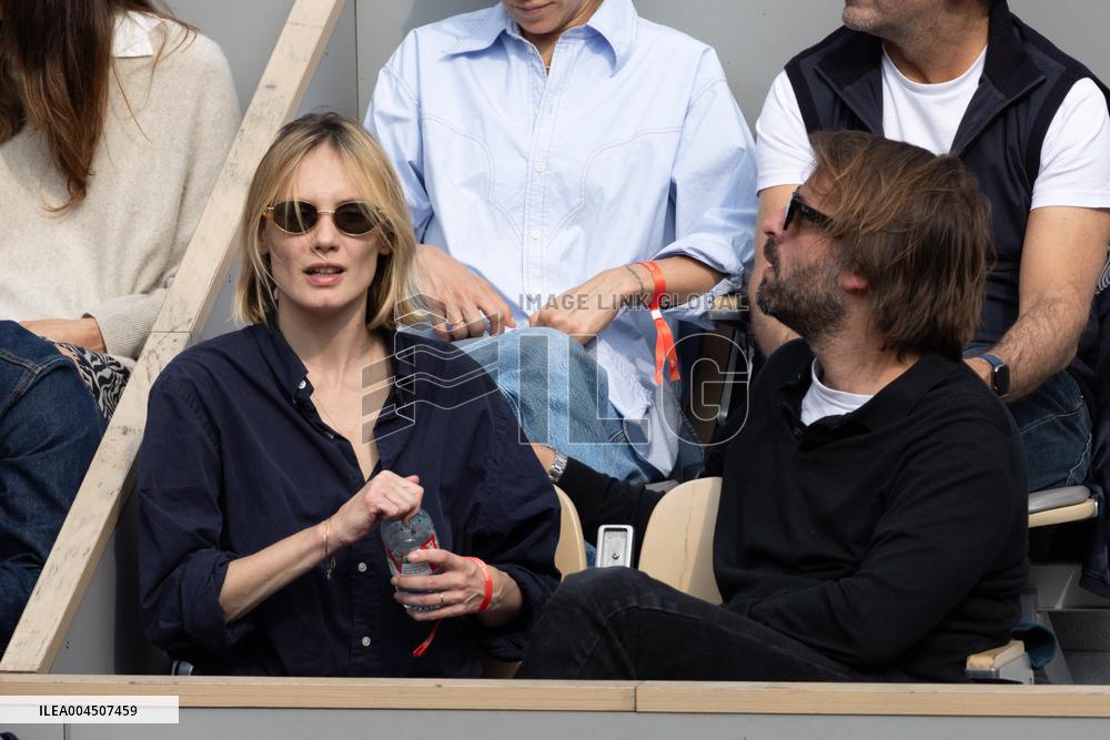 2025 French Open - Celebrities In Stand Day 15 NB
