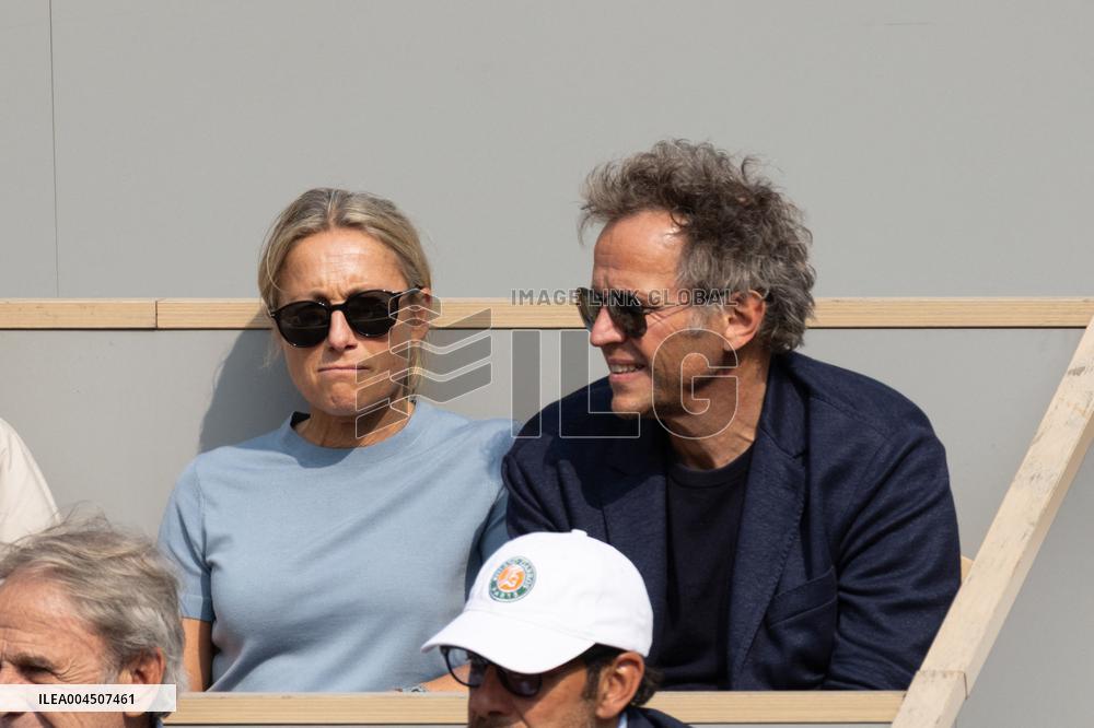 2025 French Open - Celebrities In Stand Day 15 NB