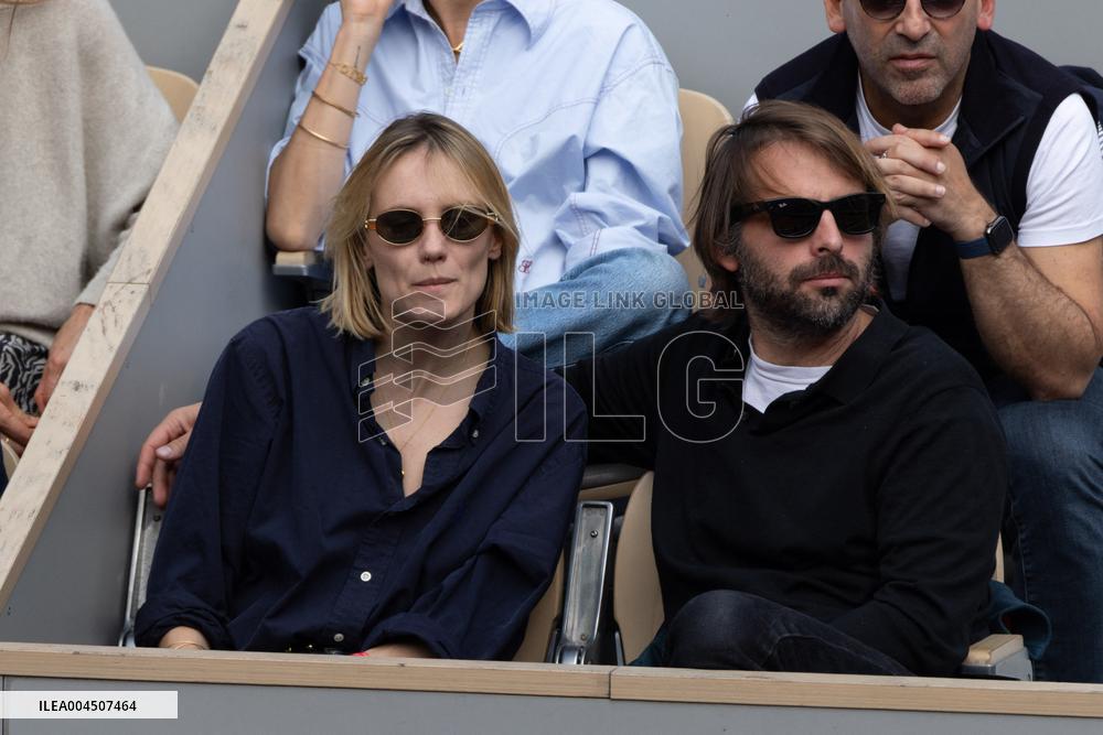 2025 French Open - Celebrities In Stand Day 15 NB