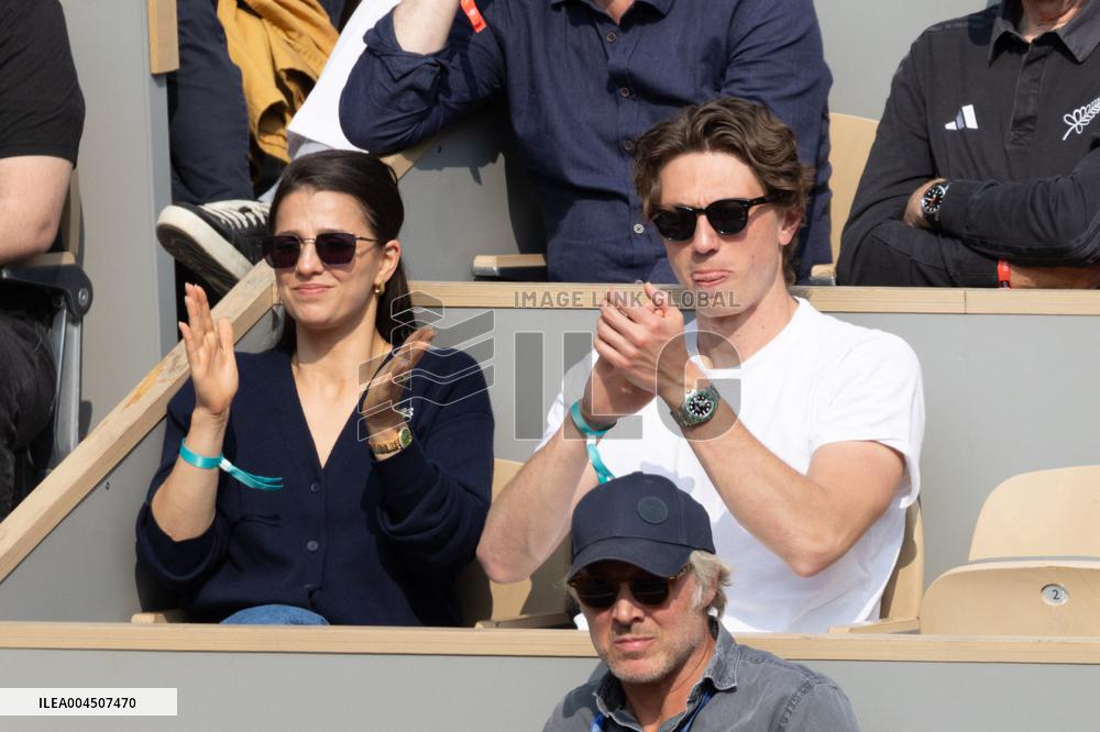 2025 French Open - Celebrities In Stand Day 15 NB