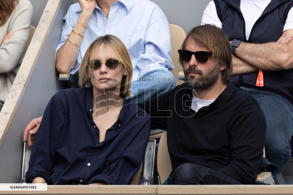 2025 French Open - Celebrities In Stand Day 15 NB