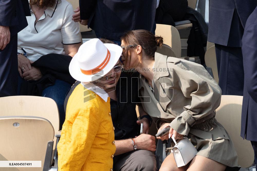 2025 French Open - Celebrities In Stand Day 15 NB