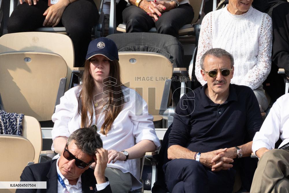 2025 French Open - Celebrities In Stand Day 15 NB