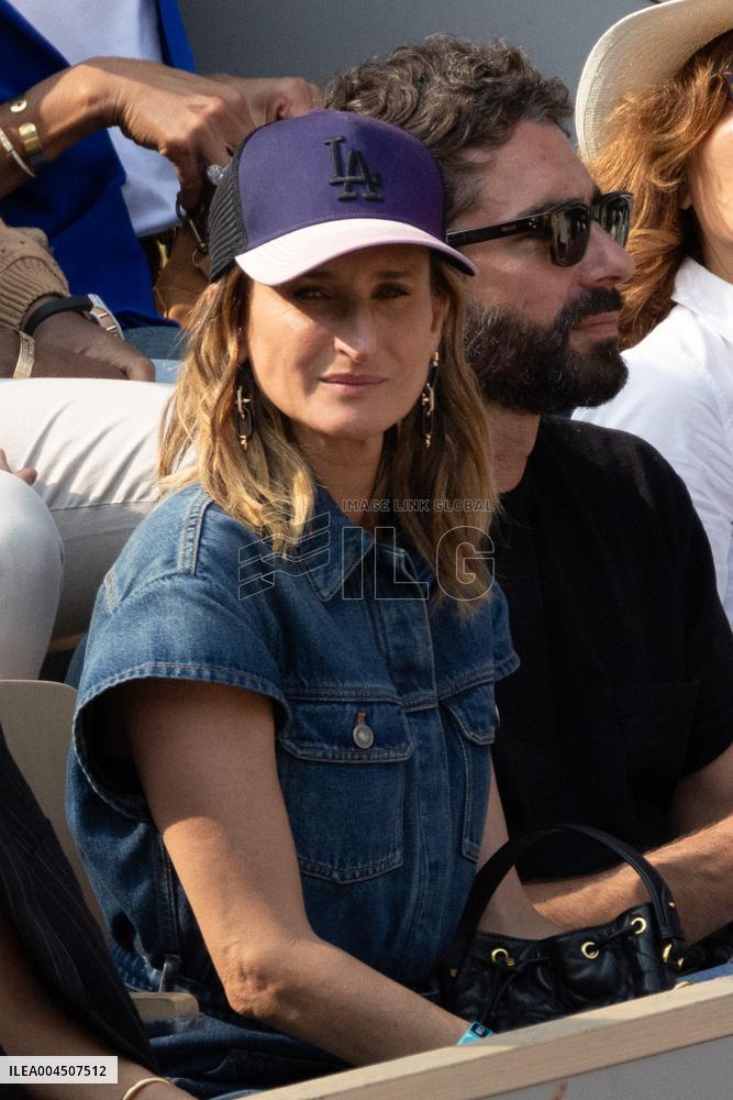2025 French Open - Celebrities In Stand Day 15 NB