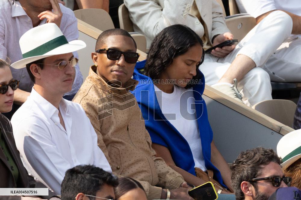 2025 French Open - Celebrities In Stand Day 15 NB