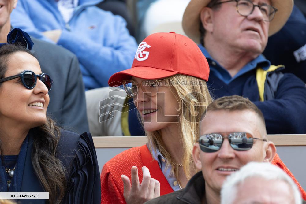 2025 French Open - Celebrities In Stand Day 15 NB