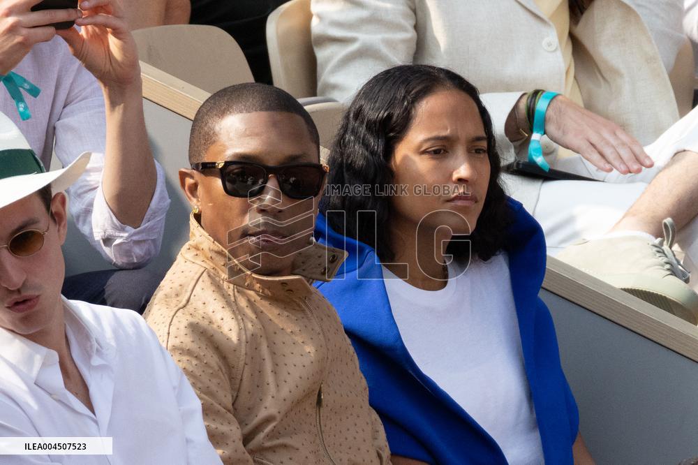 2025 French Open - Celebrities In Stand Day 15 NB