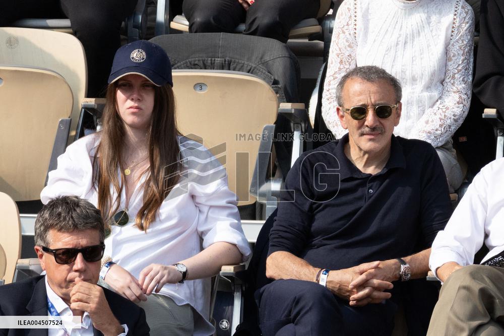 2025 French Open - Celebrities In Stand Day 15 NB