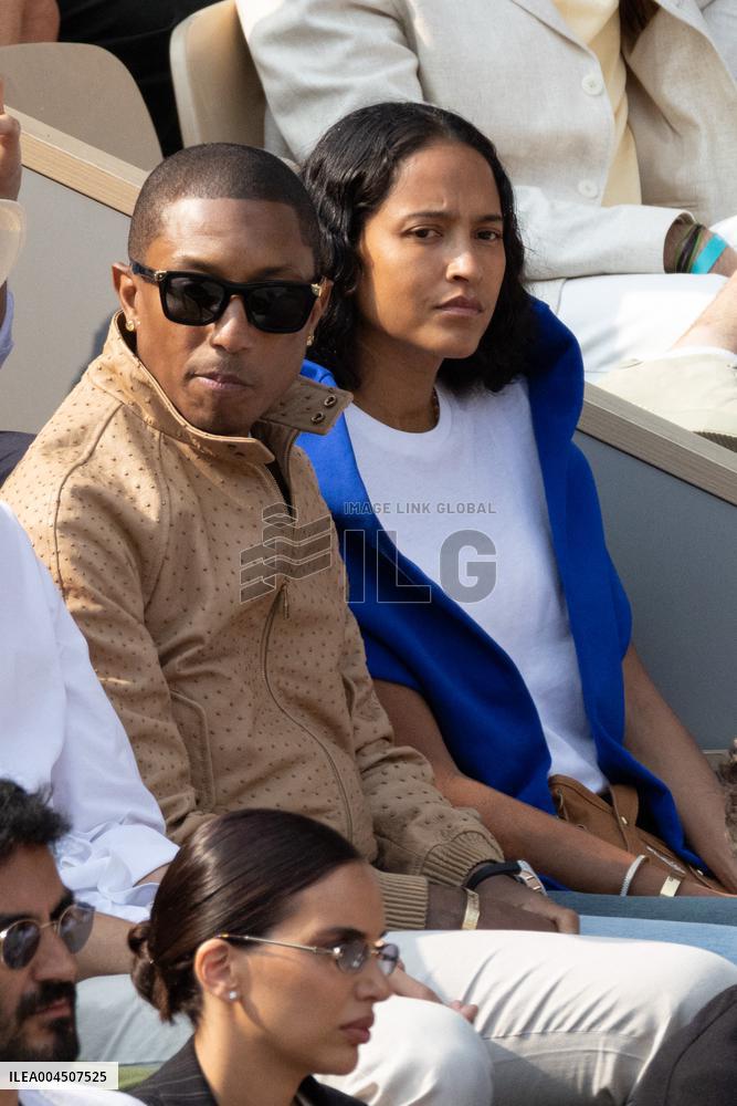 2025 French Open - Celebrities In Stand Day 15 NB