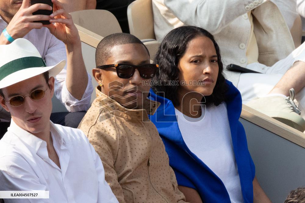 2025 French Open - Celebrities In Stand Day 15 NB