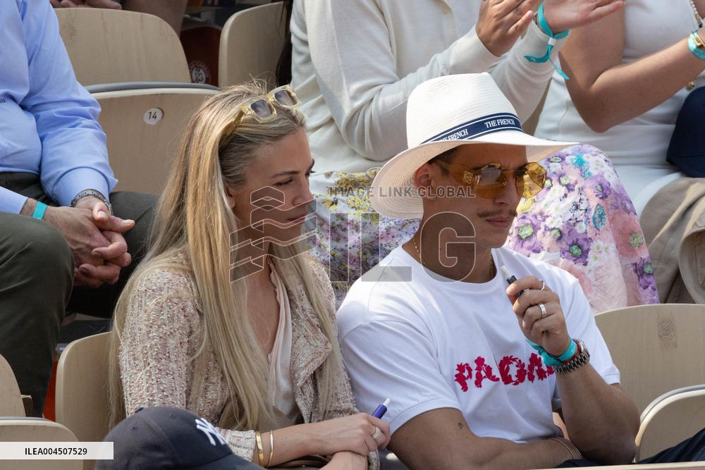 2025 French Open - Celebrities In Stand Day 15 NB