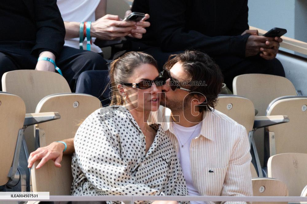 2025 French Open - Celebrities In Stand Day 15 NB