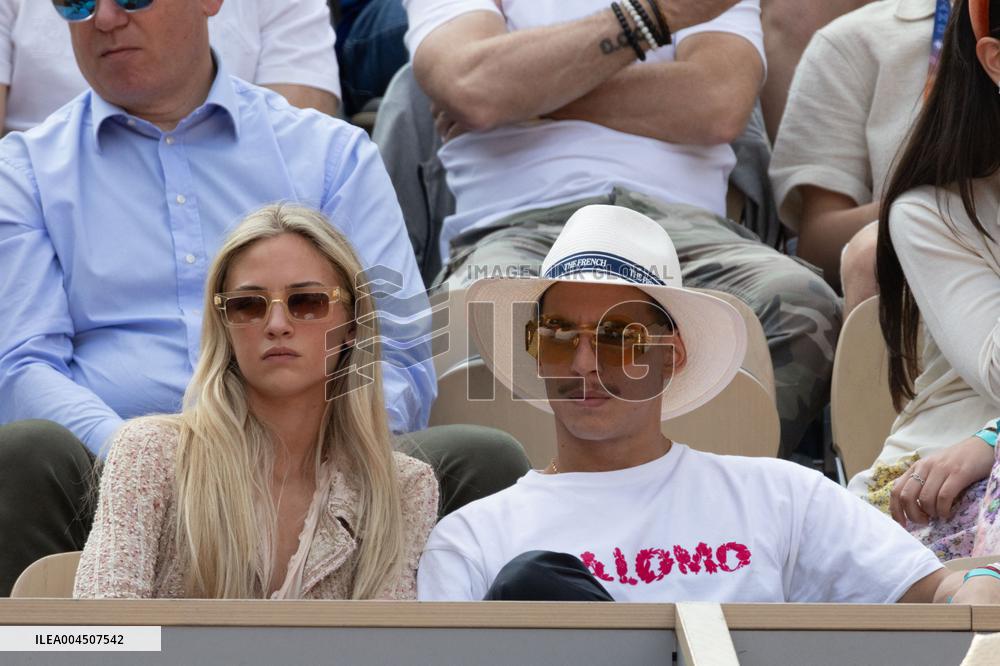 2025 French Open - Celebrities In Stand Day 15 NB
