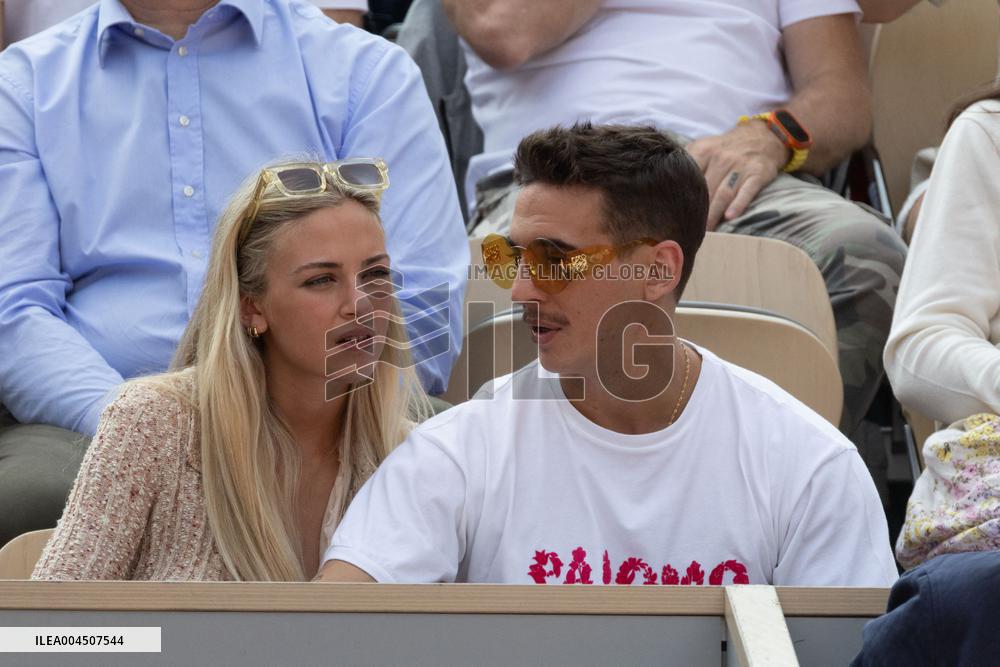 2025 French Open - Celebrities In Stand Day 15 NB