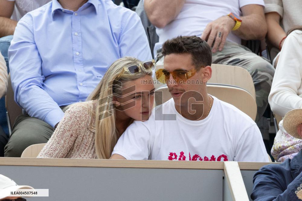 2025 French Open - Celebrities In Stand Day 15 NB