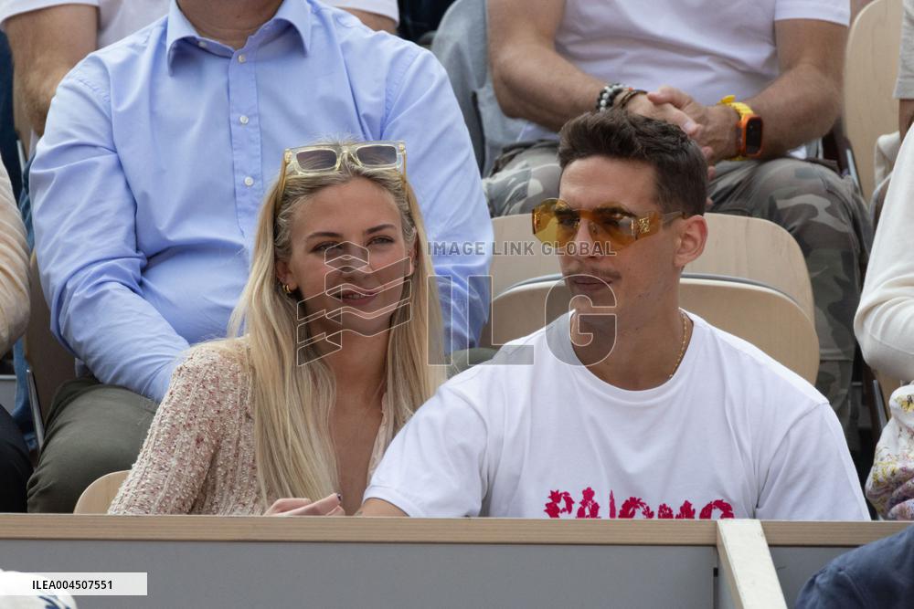 2025 French Open - Celebrities In Stand Day 15 NB